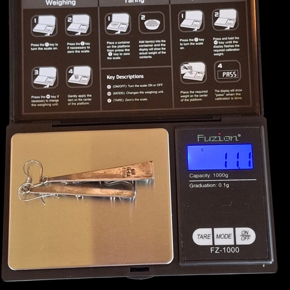 Vintage Sterling Silver 925 Chrysoprase Taxco Earrings TG-48 Weigh 11.1 grams - Picture 8 of 14